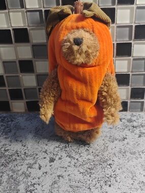 Boyd's Bears Pumpkin Costume 7” Gourdon Punkinpeeker 913982 Halloween Fall Plush